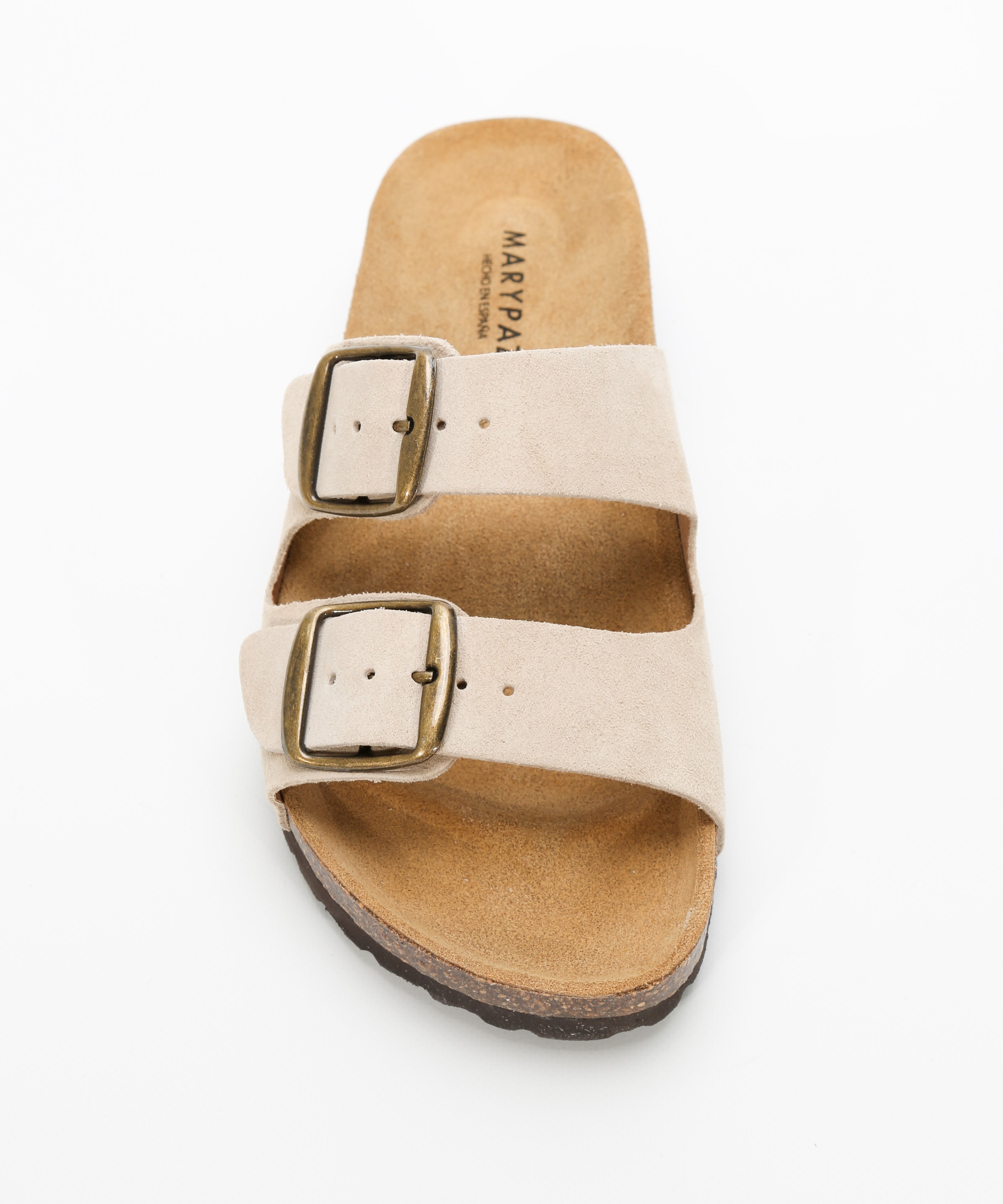 Sandalias de piel planas con hebillas  image number null